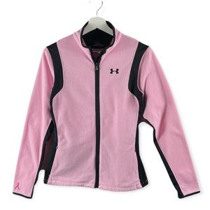 Under Armour Women’s Fleece Coldgear Pink Pullover - Small